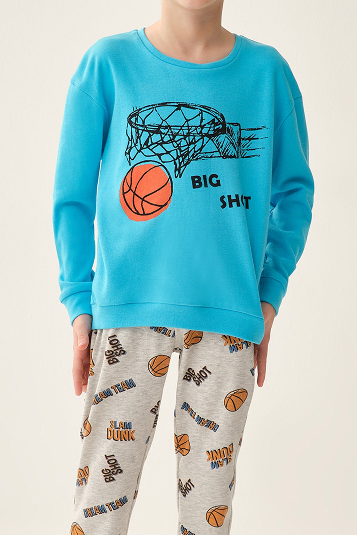 TURQUOISE PYJAMA TOP