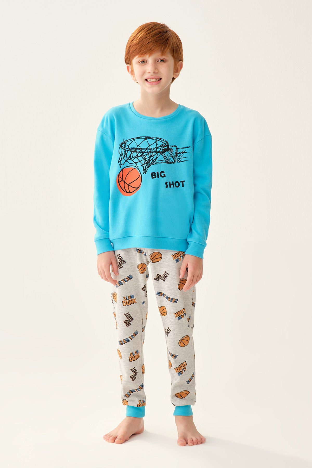 TURQUOISE PYJAMA TOP