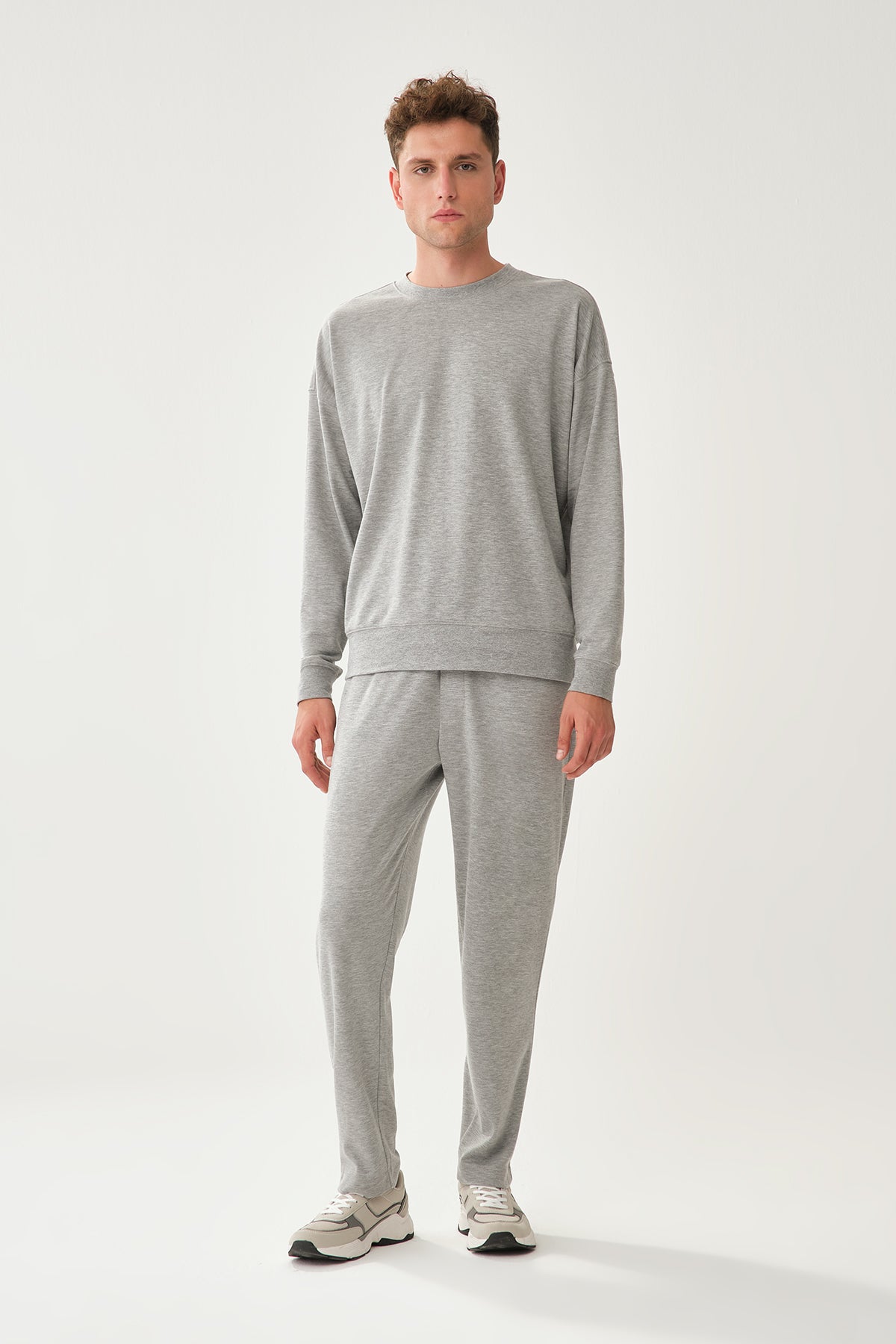 GREY MELANGE SWEATSHIRT