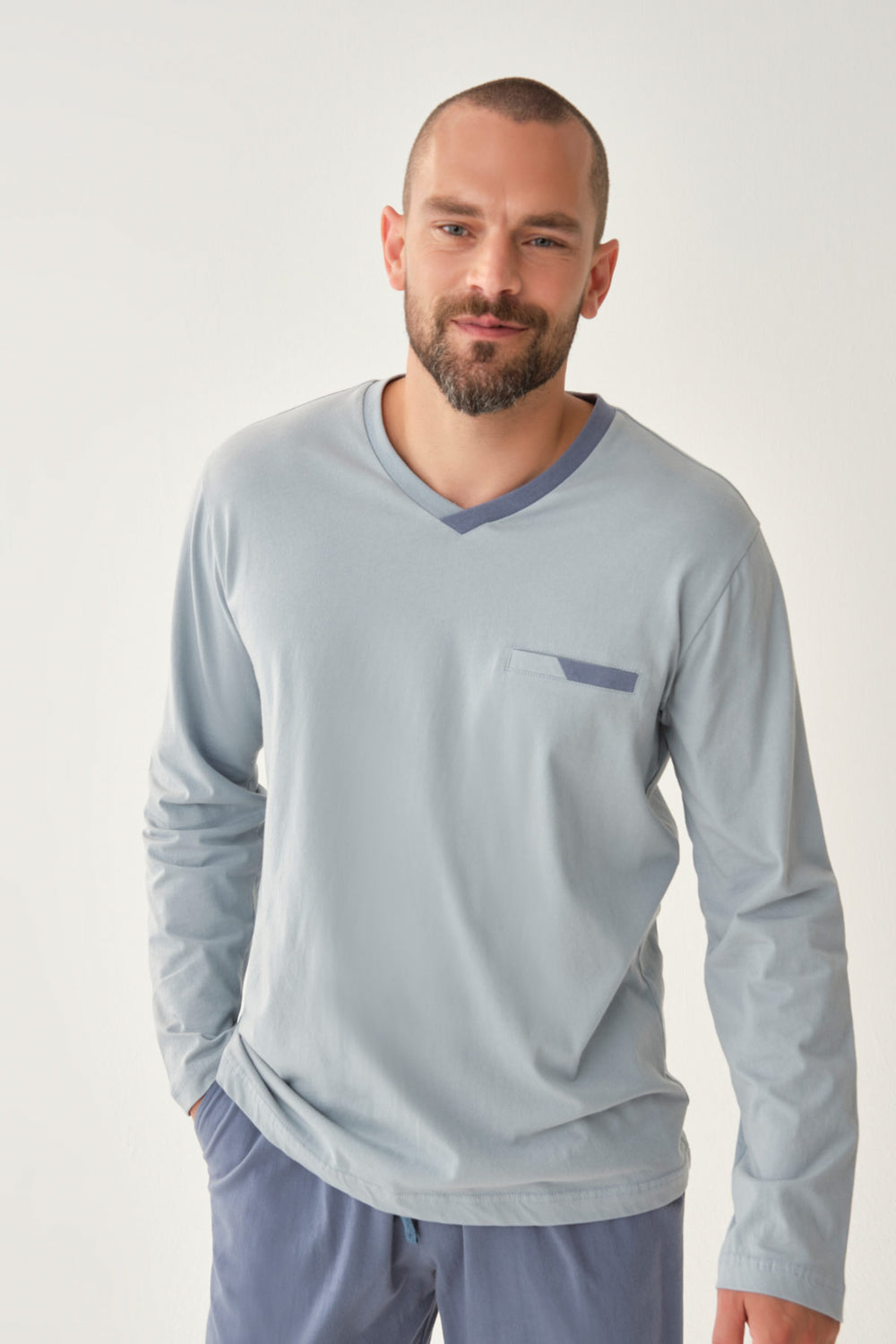 LIGHT BLUE PYJAMA SET