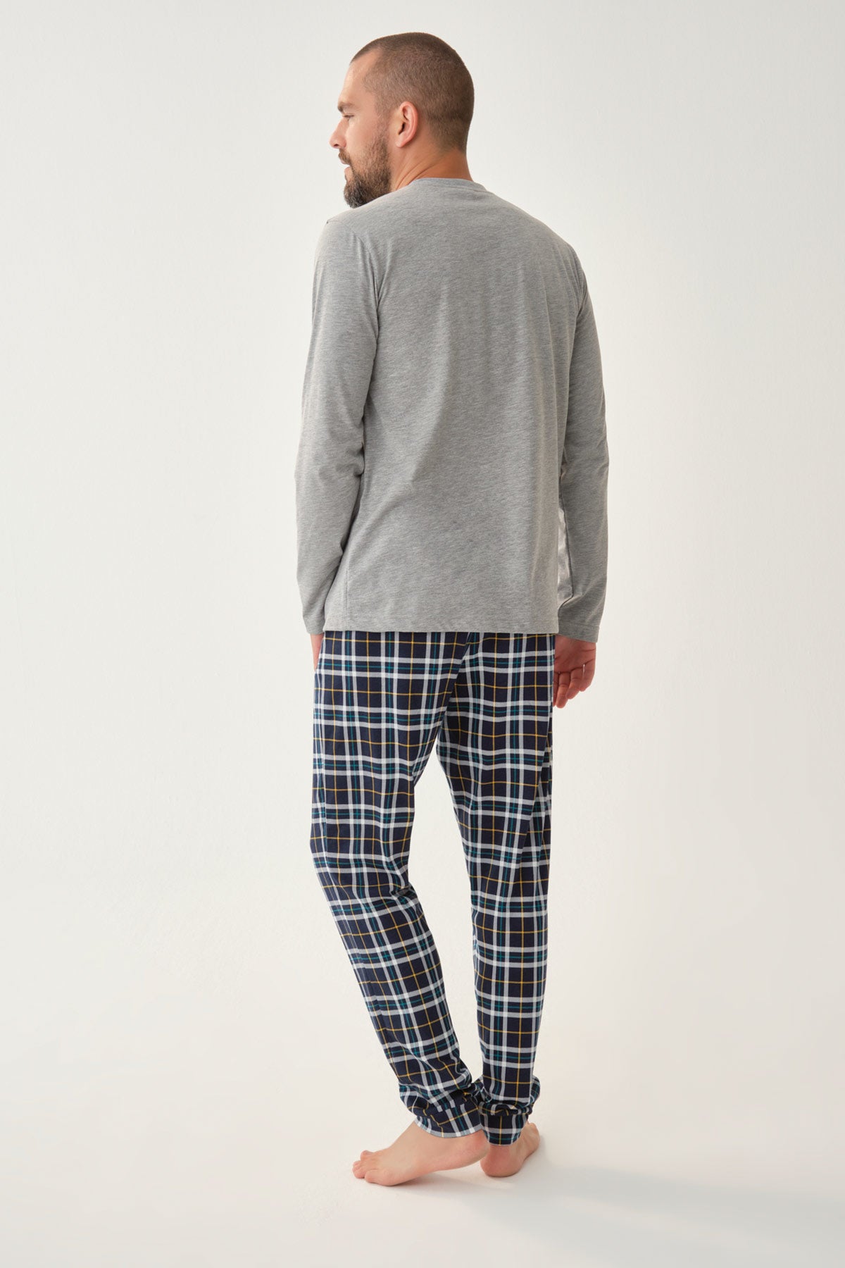 GREY MELANGE PYJAMA SET