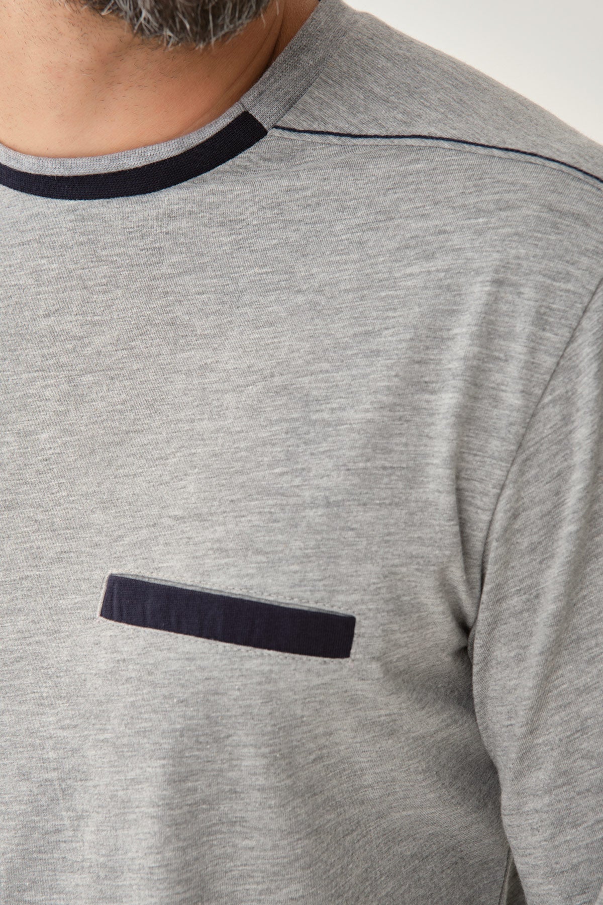 GREY MELANGE PYJAMA SET