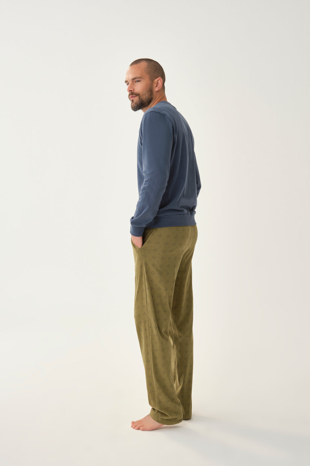 KHAKI PYJAMA SET