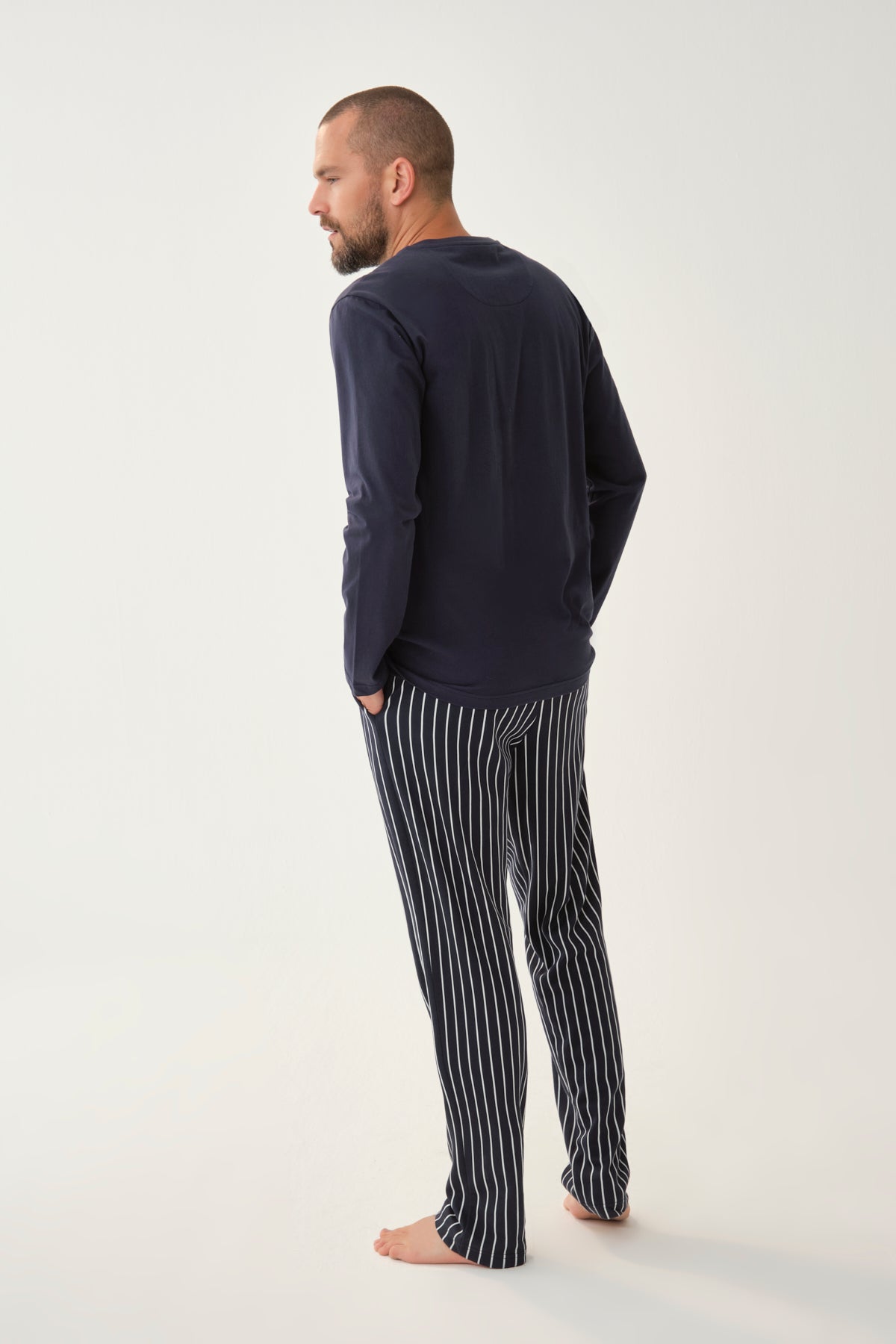 NAVY PYJAMA SET