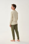 KHAKI PYJAMA SET