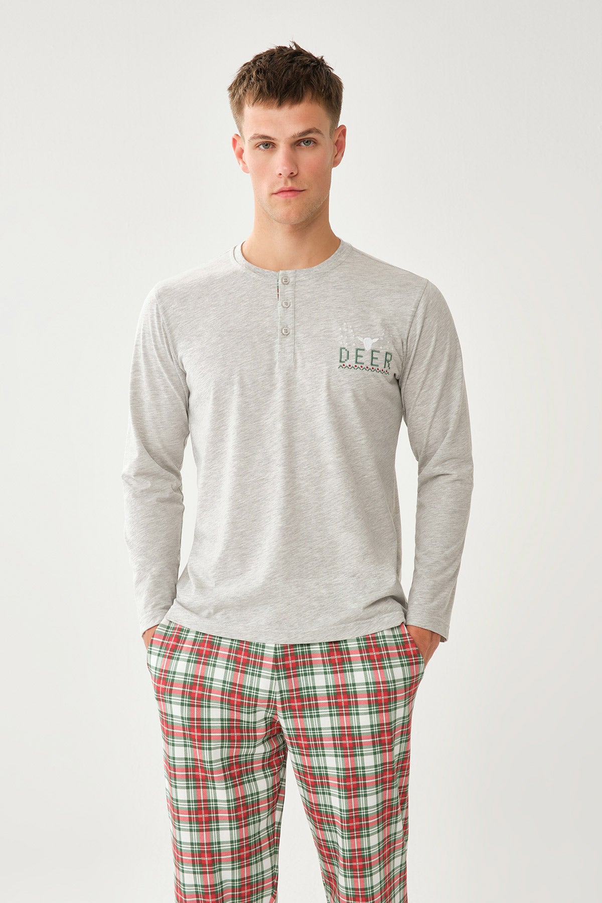 GREY PYJAMA SET