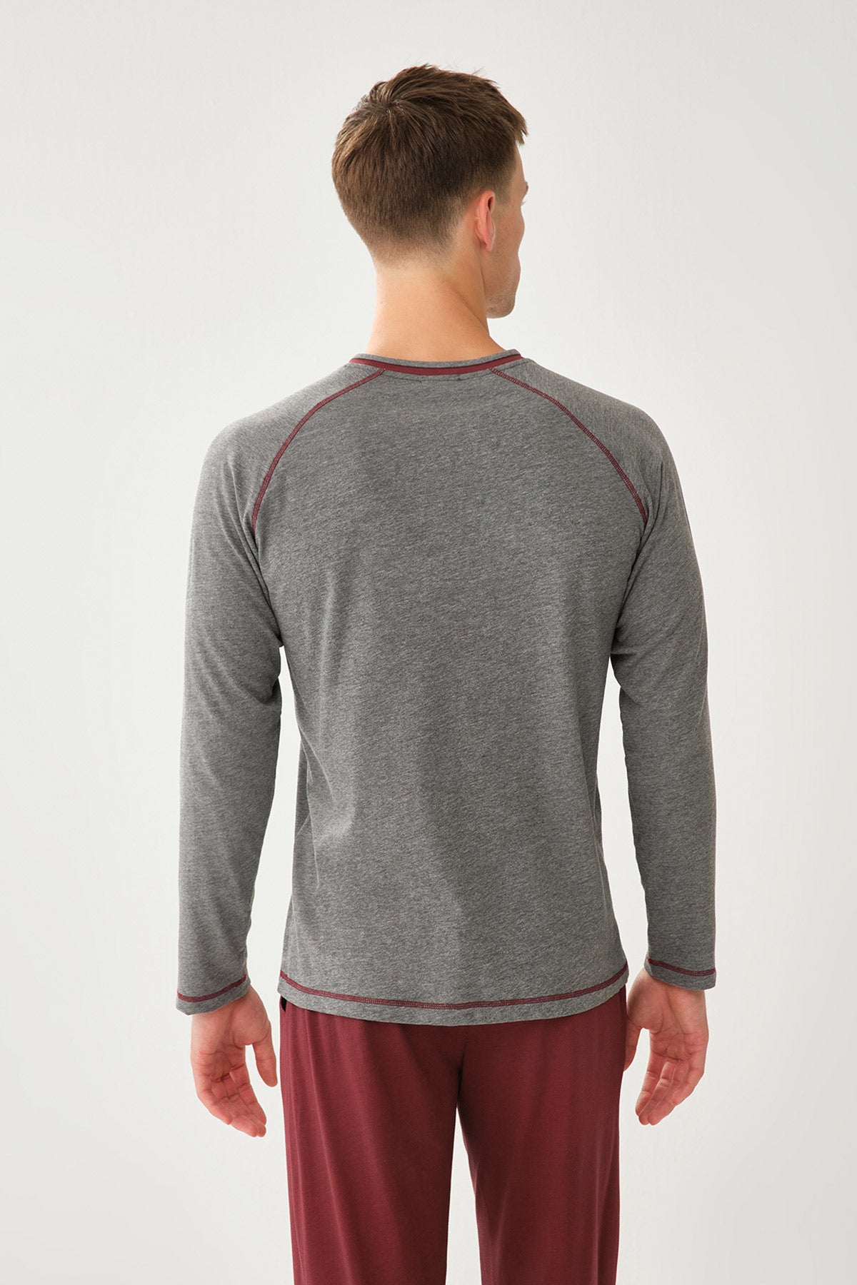 ANTHRACITE MELANGE PYJAMA SET