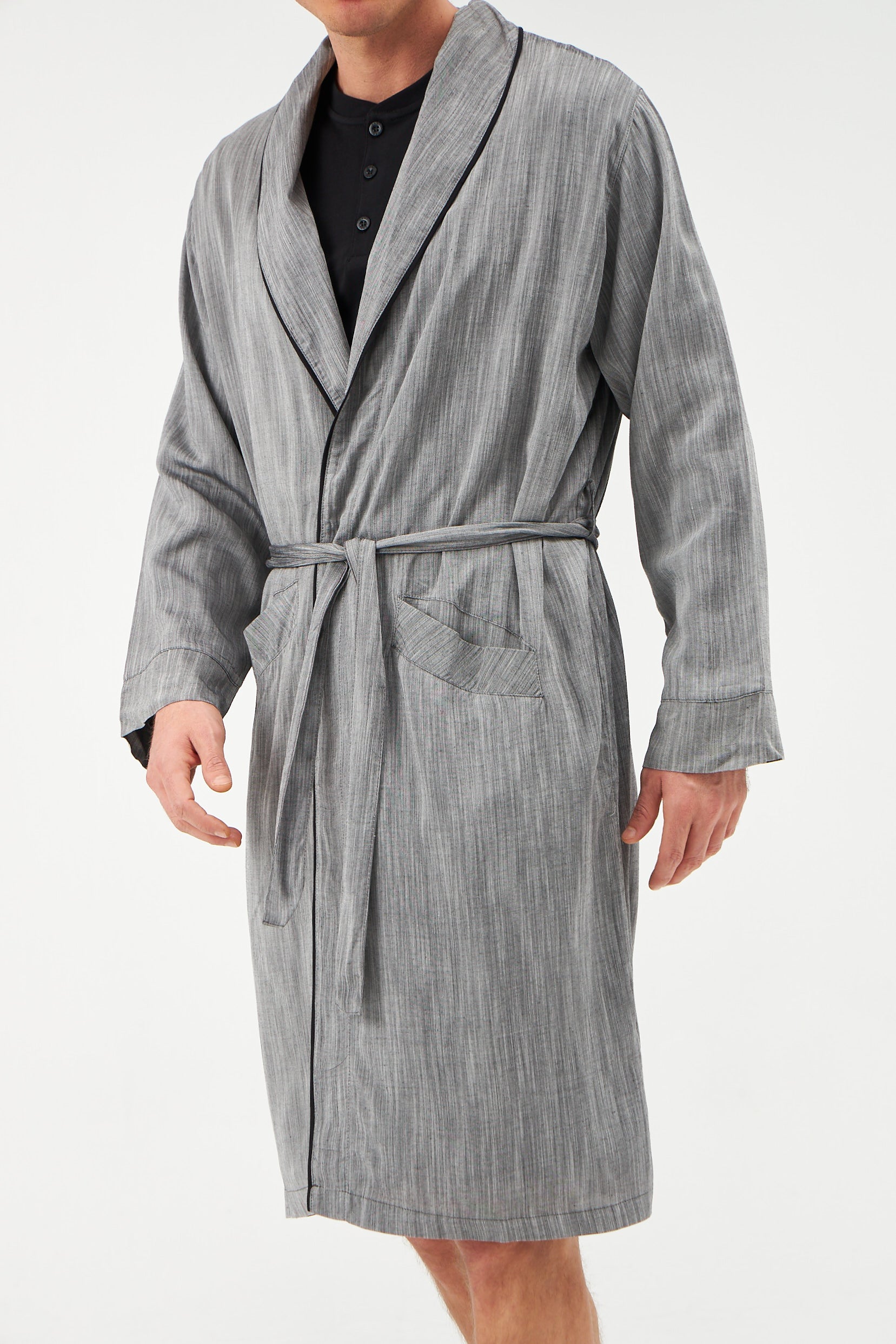GREY MELANGE ROBE