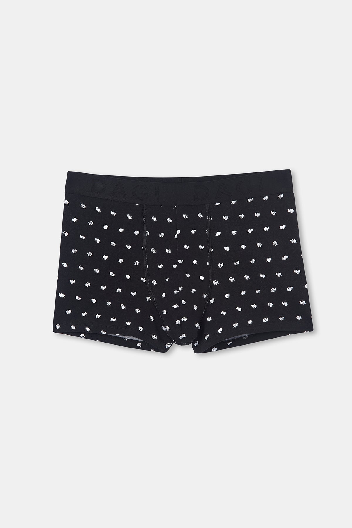 Siyah D-Men Desenli Compact Penye Boxer