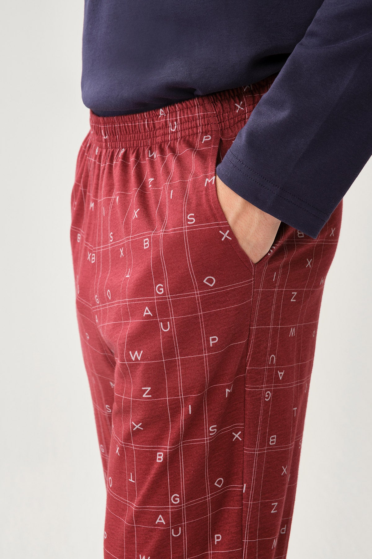 BORDEAUX PYJAMA BOTTOM