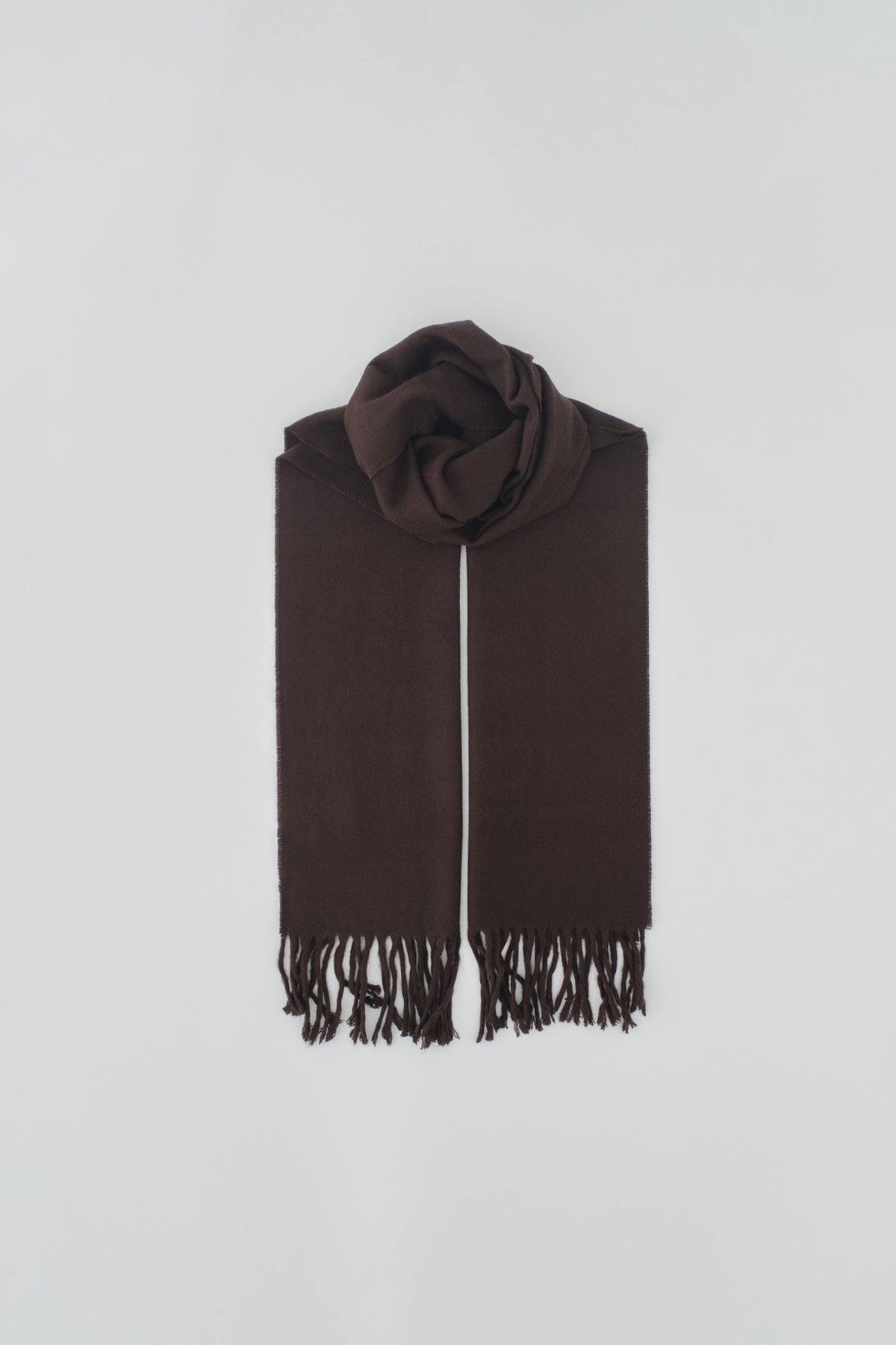 BROWN SCARF BEANIE SET