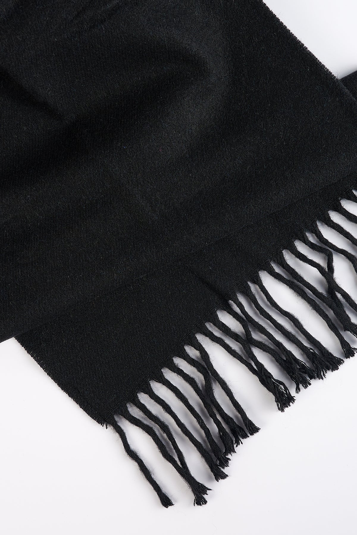 BLACK SCARF BEANIE SET