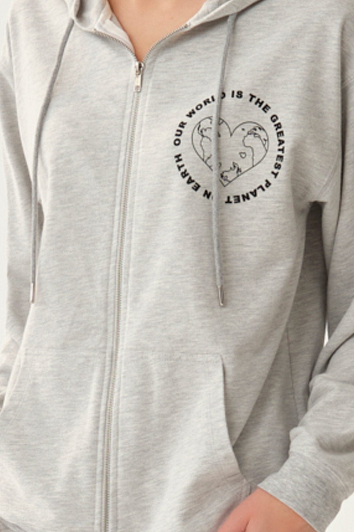 GREY MELANGE SWEATSHIRT