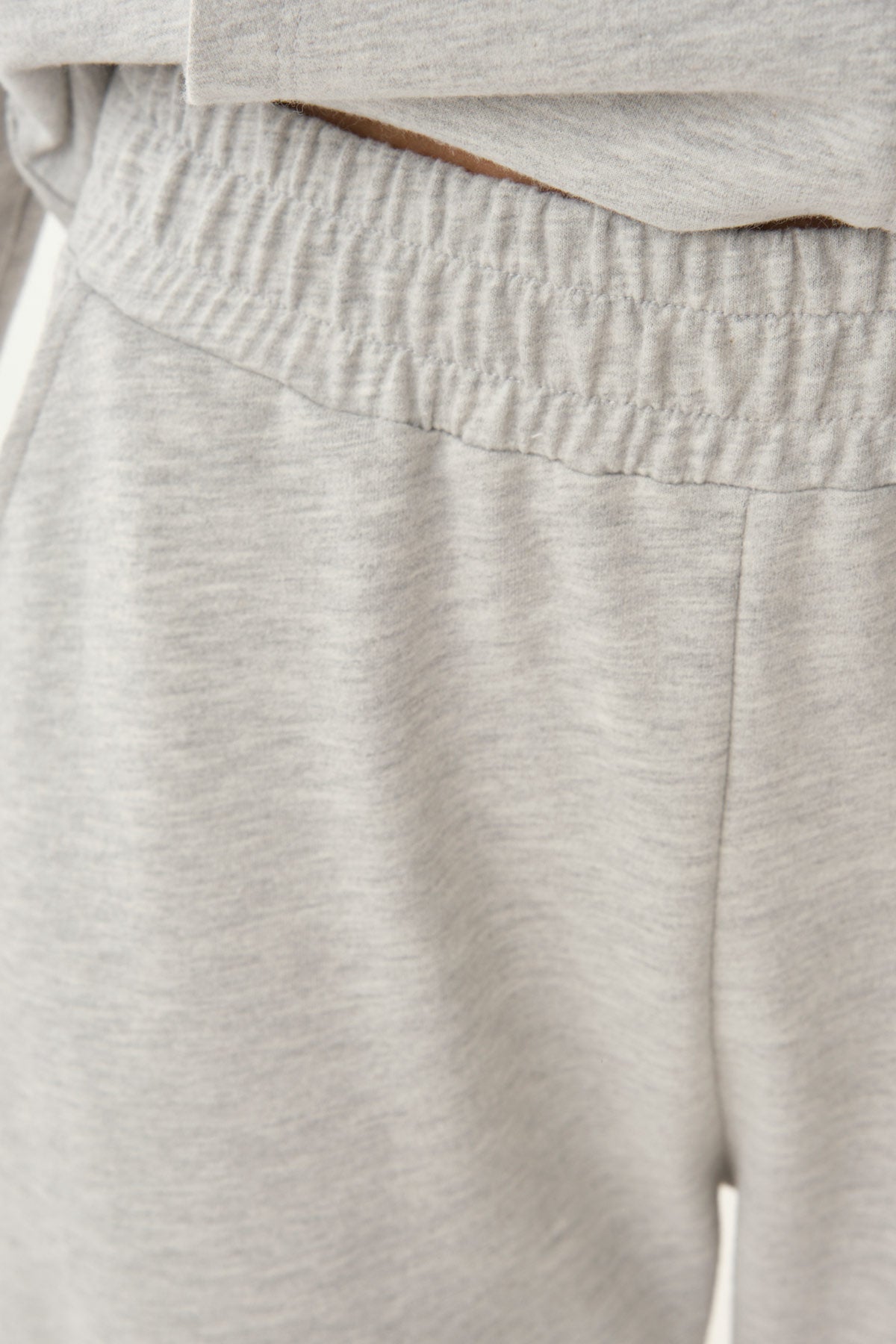 GREY MELANGE TRACKSUIT BOTTOM