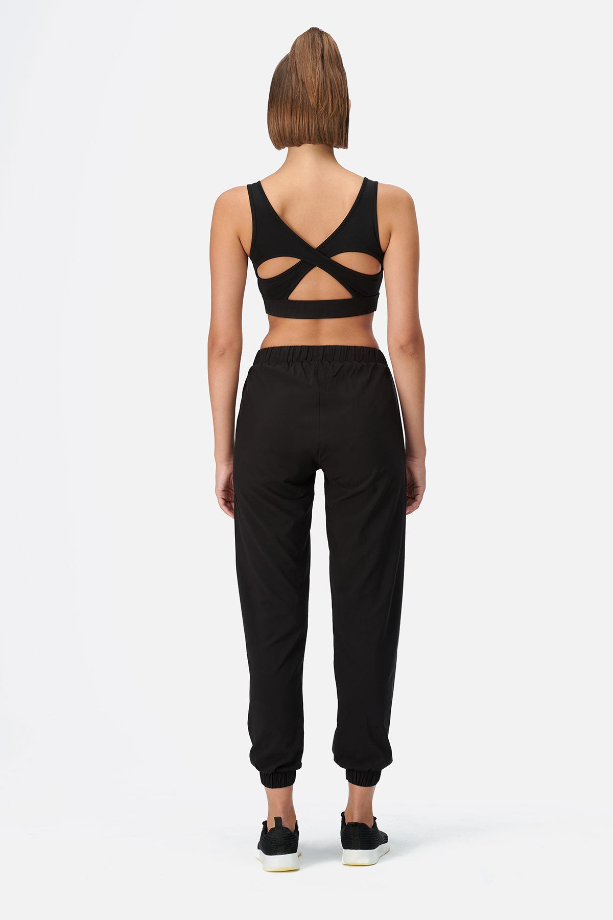 BLACK TRACKSUIT BOTTOM