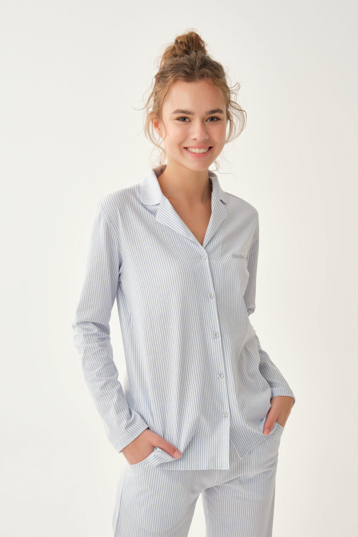 LIGHT BLUE PYJAMA SET