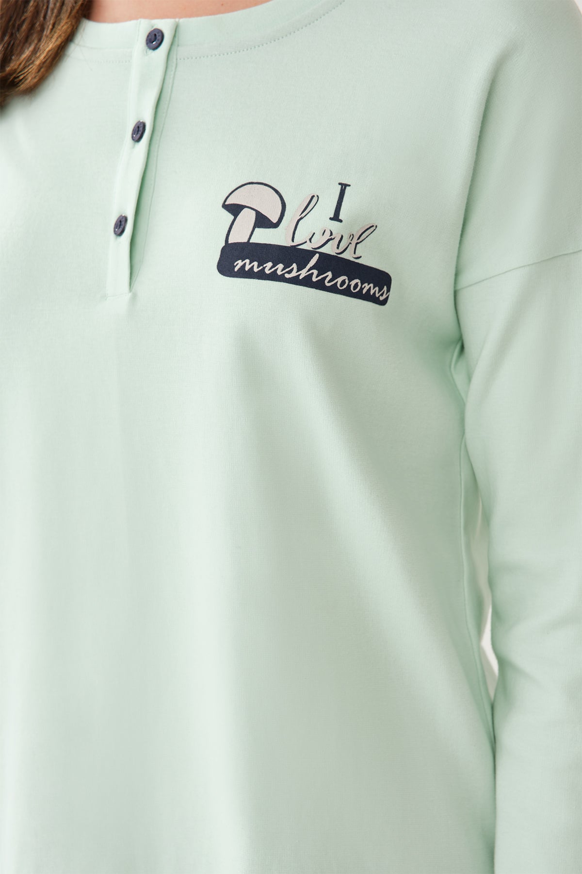 LIGHT GREEEN PYJAMA SET