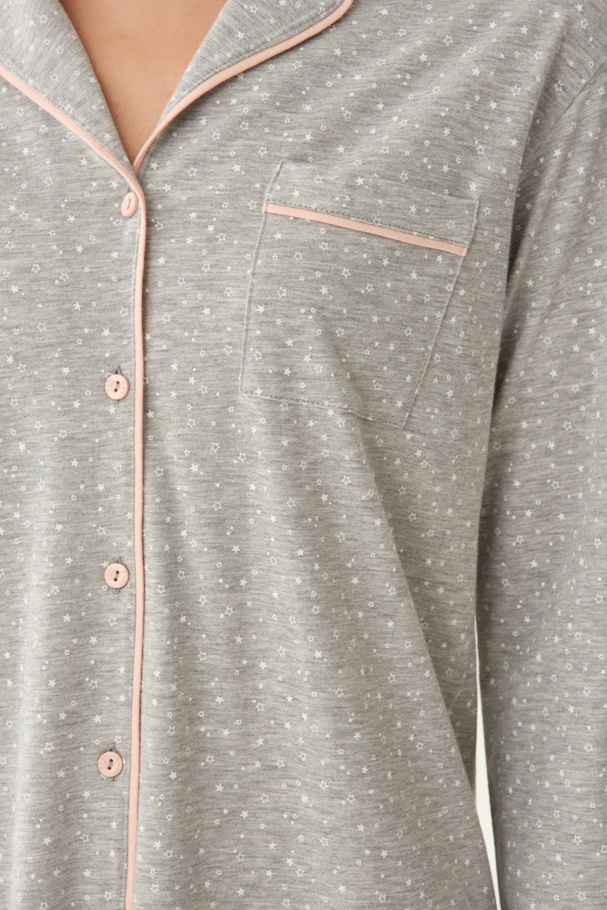 GREY MELANGE NIGHTIE