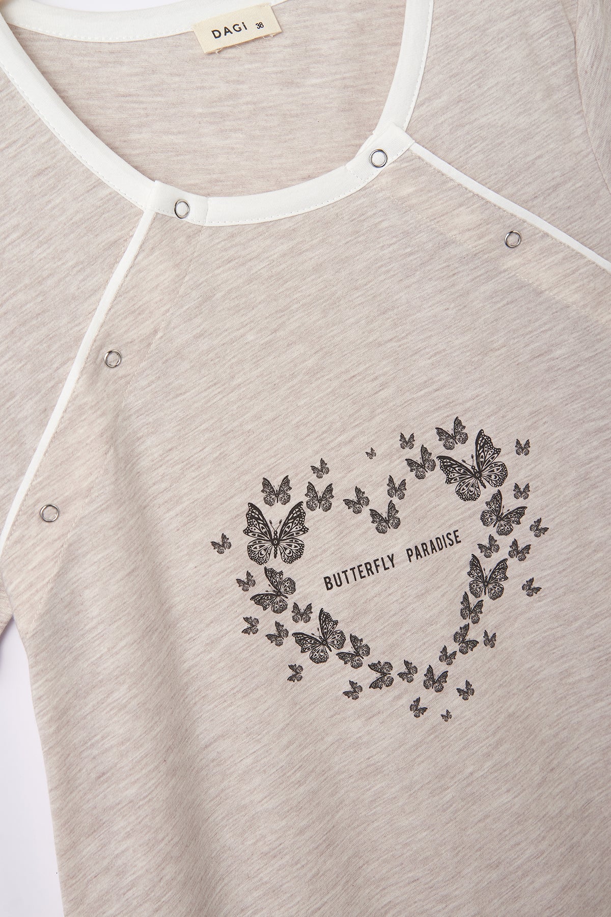 OFF WHITE MELANGE NIGHTIE