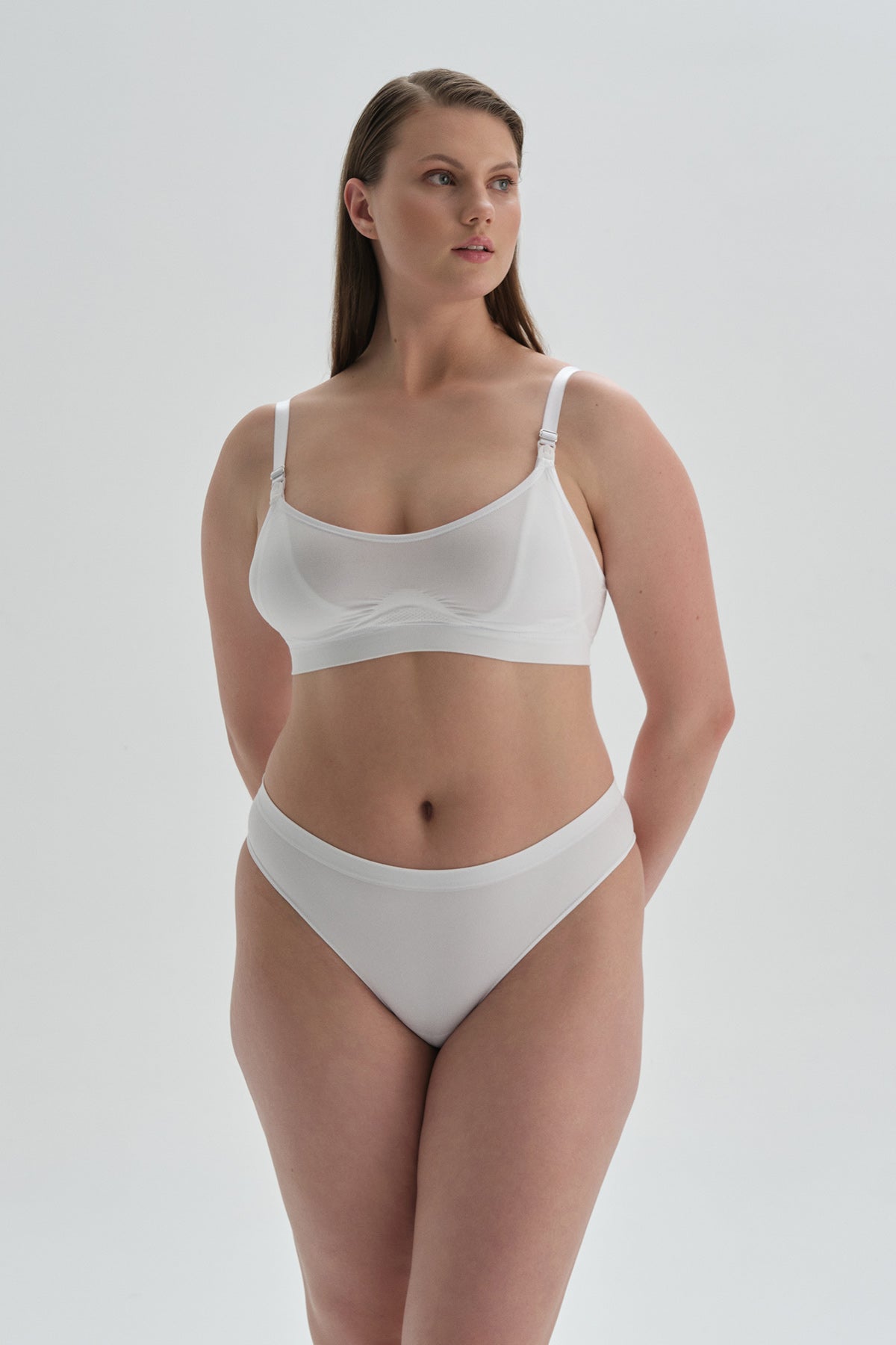 Beyaz Seamless Tanga