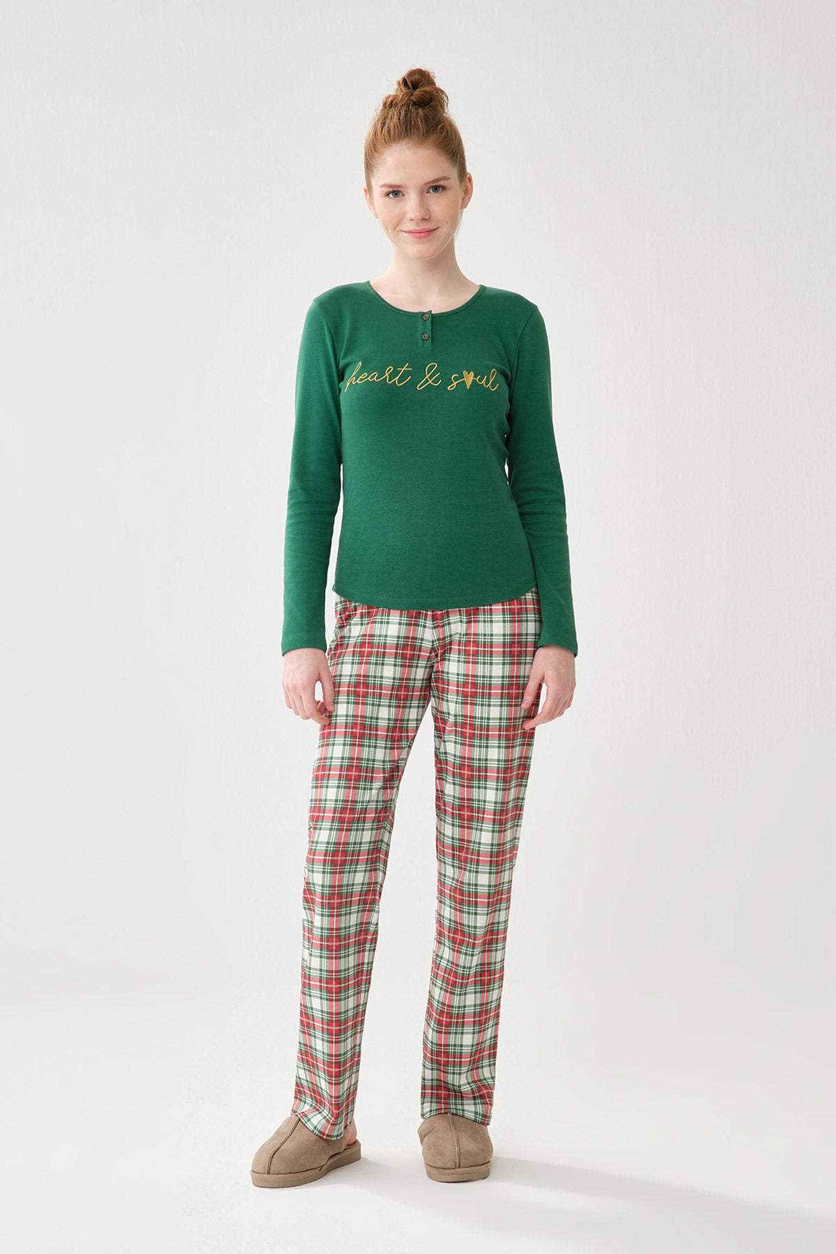 GREEN PYJAMA BOTTOM