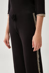 BLACK PYJAMA TOP