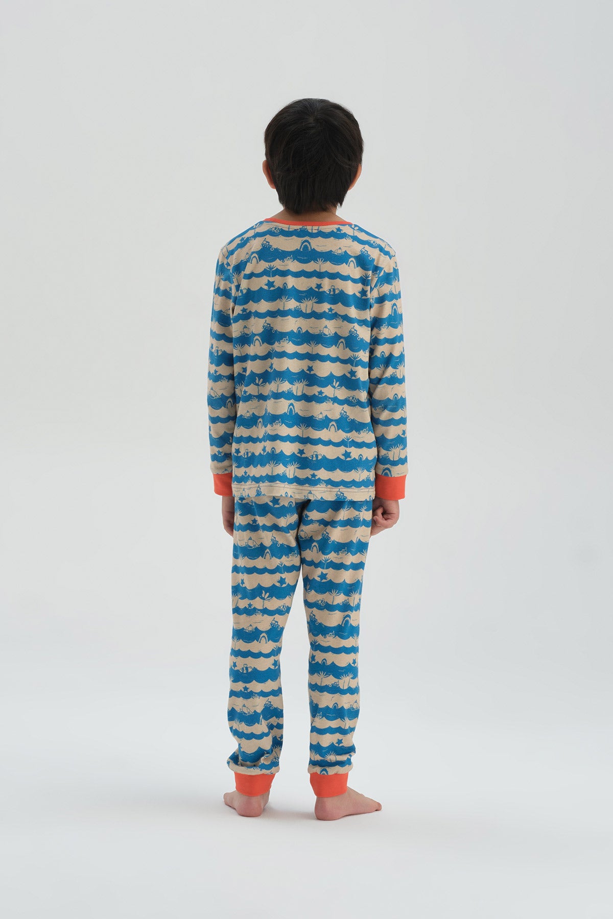 BLUE PRINTED PYJAMA SET