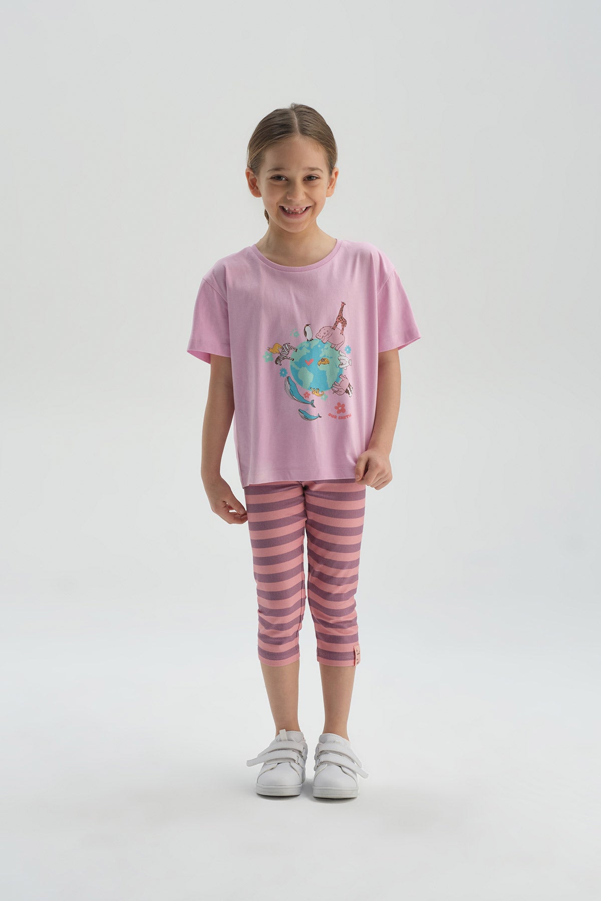 Pembe Pamuklu T-Shirt