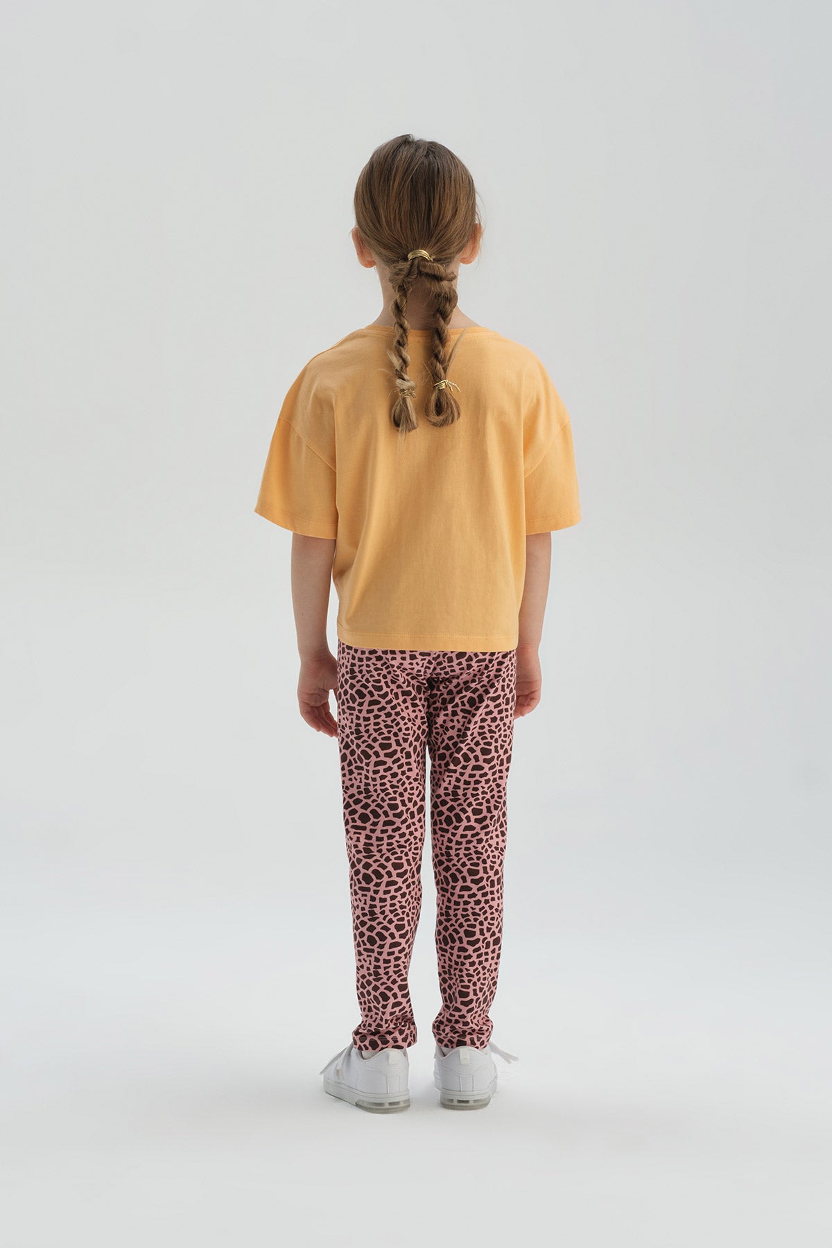 SALMON PRINTED LEGGINGS