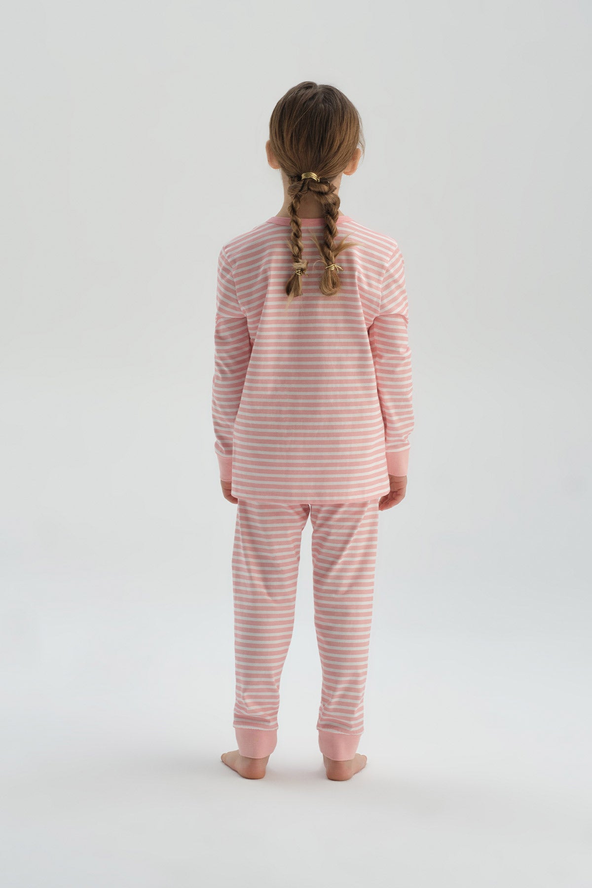 PINK STRIPED PYJAMA SET
