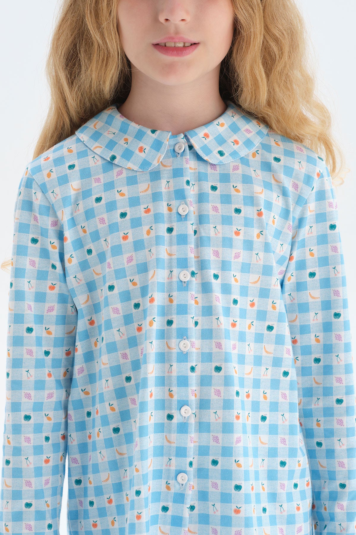 BLUE PRINTED PYJAMA SET