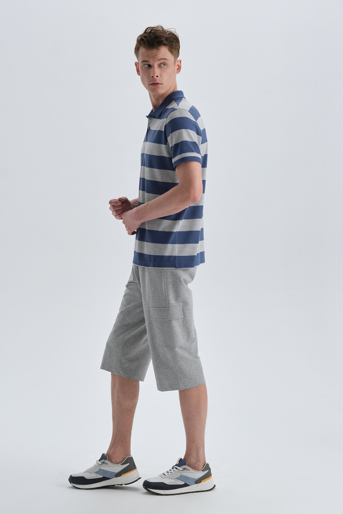 BLUE PRINTED T-SHIRT