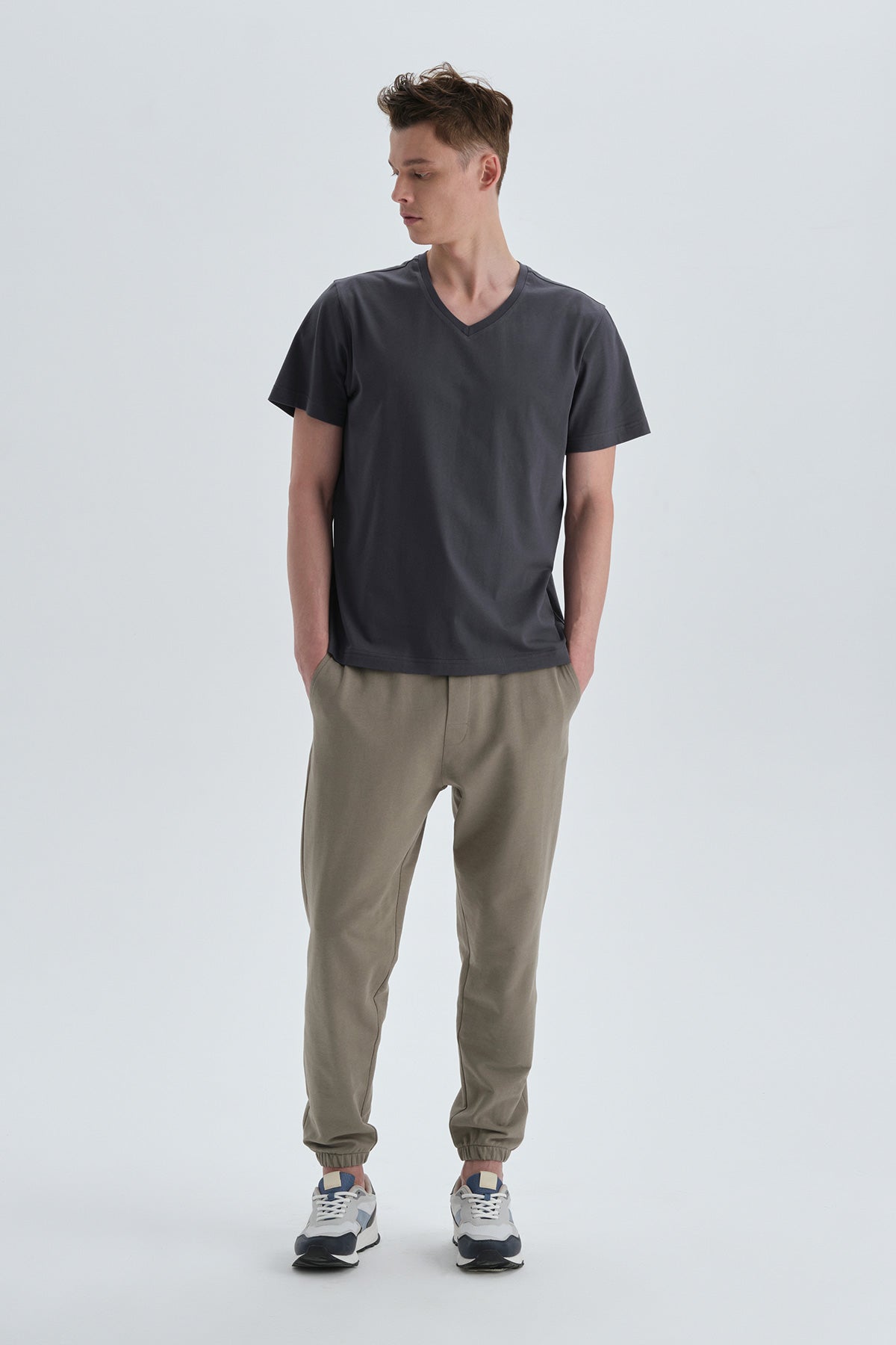 KHAKI TRACKSUIT BOTTOM