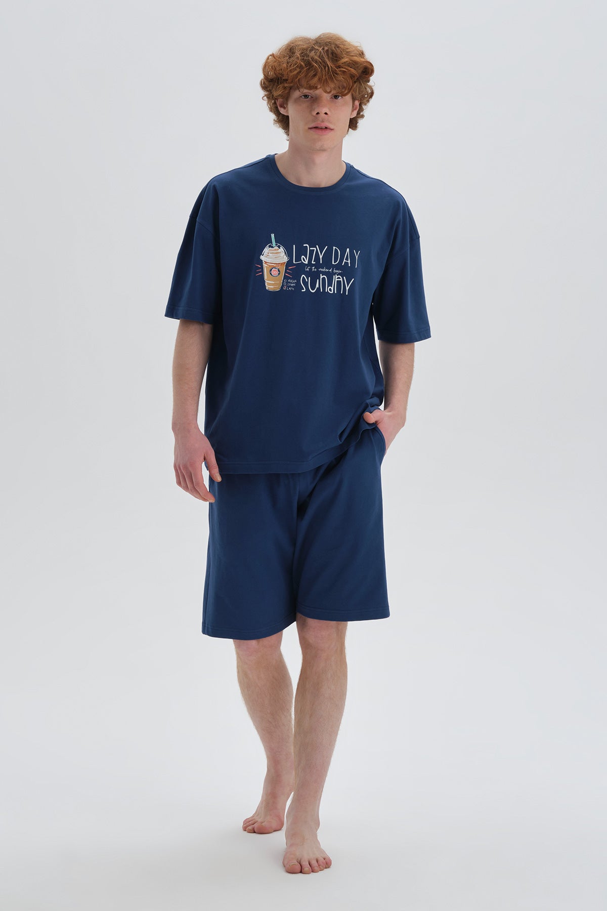 NAVY PYJAMA SET