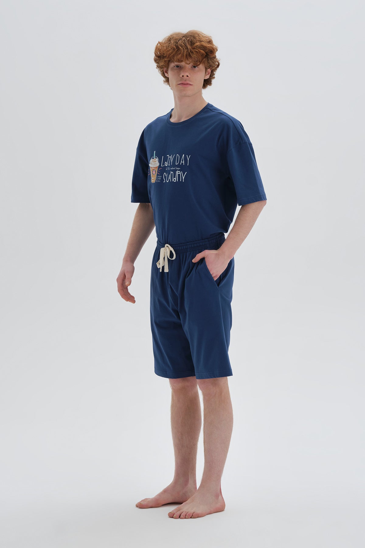 NAVY PYJAMA SET
