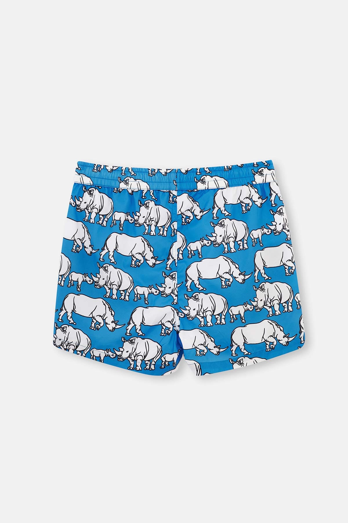 Turkuaz Micro Kısa Gergedan Desenli Deniz Şortu