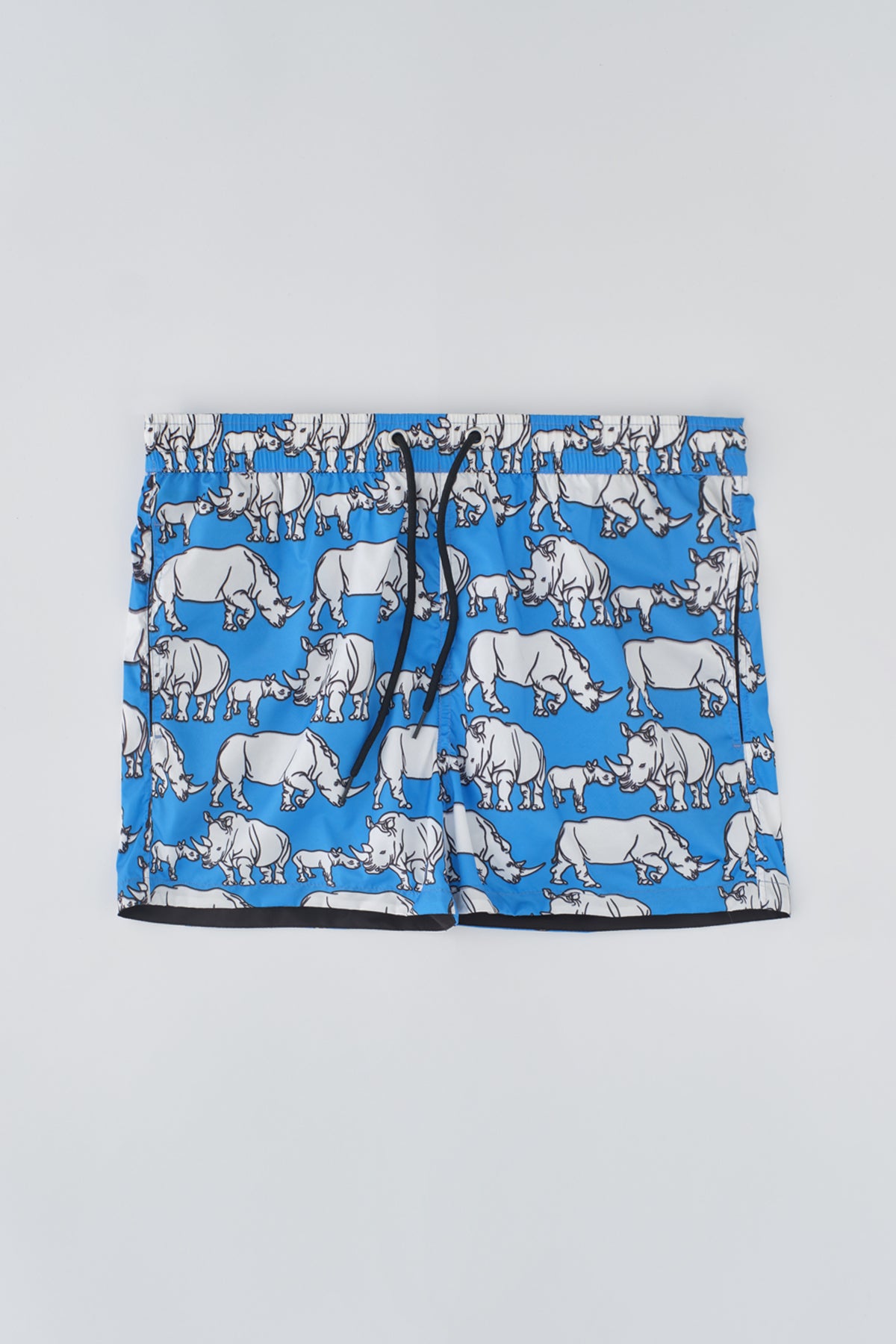 Turkuaz Micro Kısa Gergedan Desenli Deniz Şortu