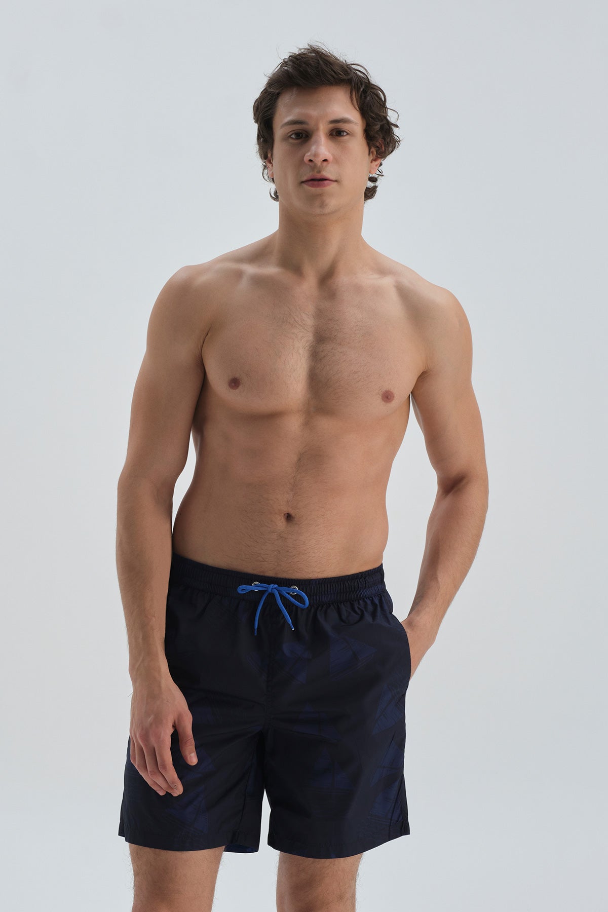 NAVY SWIM SHORT