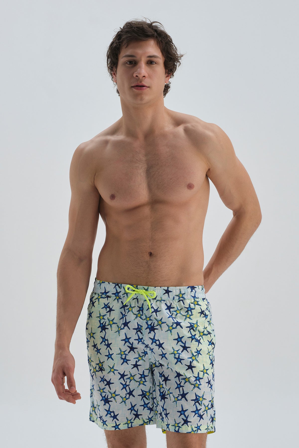 SAX - WHITE SWIM SHORT