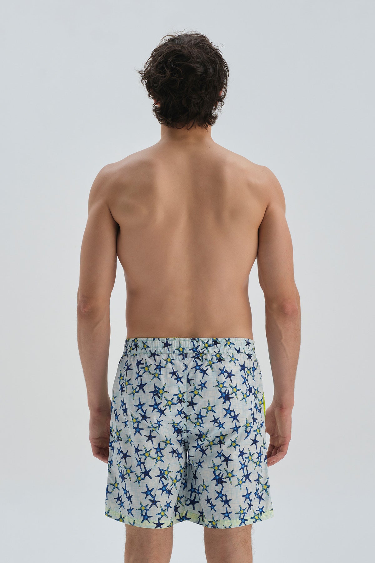 SAX - WHITE SWIM SHORT