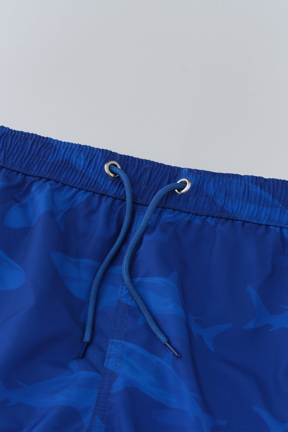 Sax Micro Uzun Balık Desenli Deniz Şortu