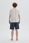 WHITE SHORTS SET