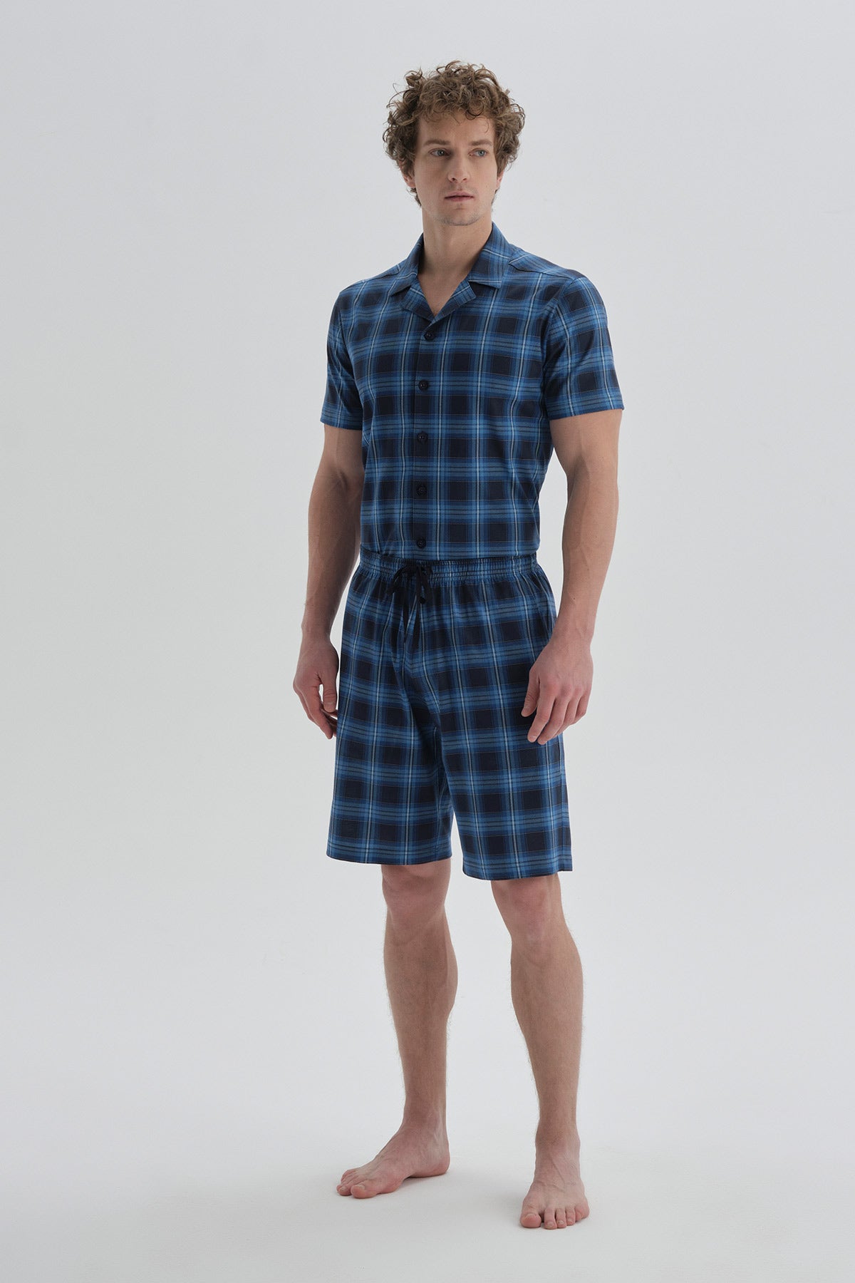 NAVY SHORT PYJAMA SET