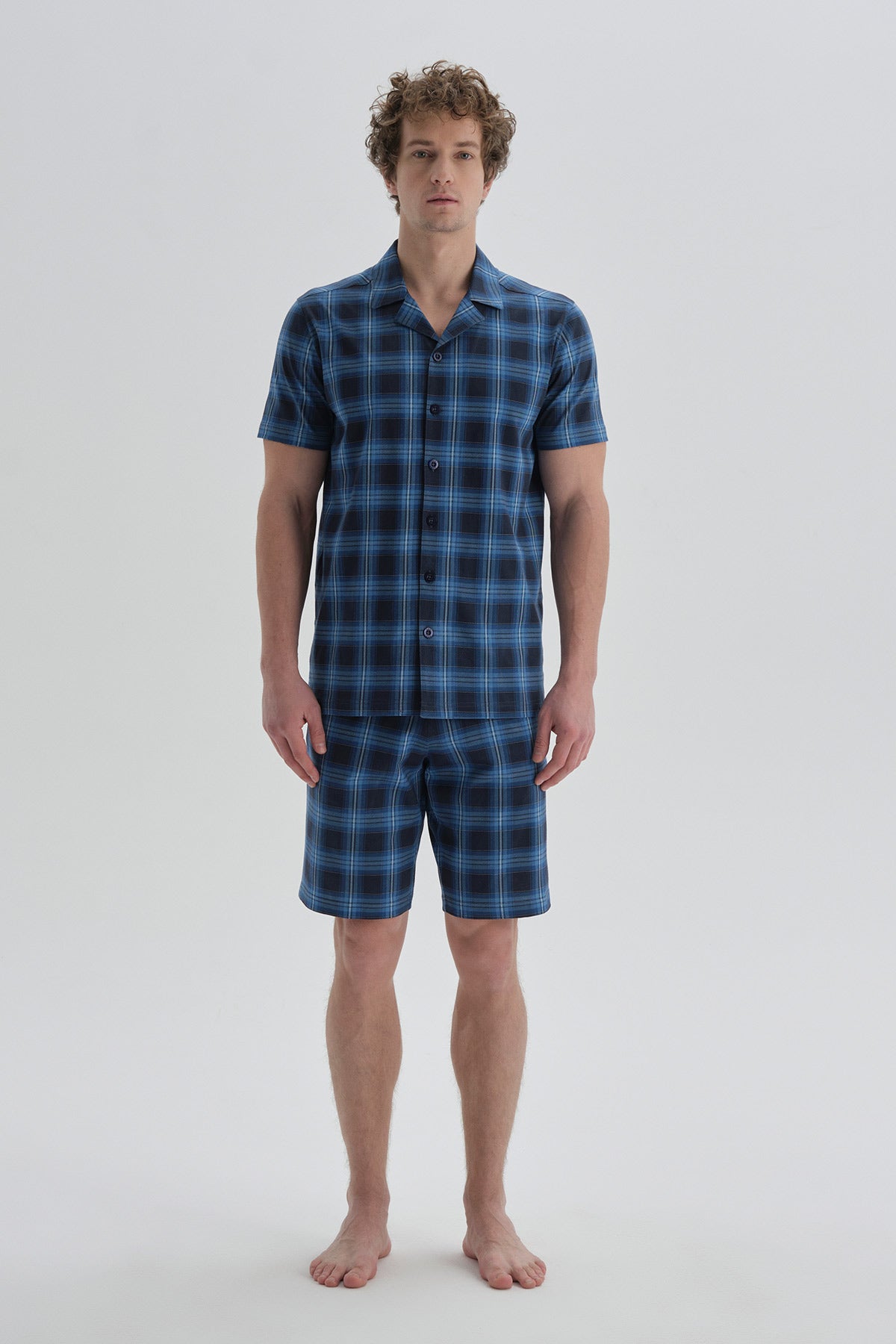 NAVY SHORT PYJAMA SET