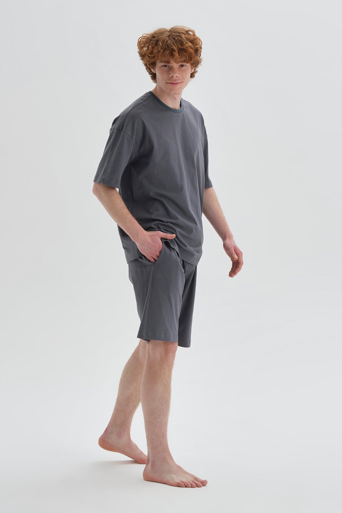 ANTHRACITE SHORT PYJAMA SET
