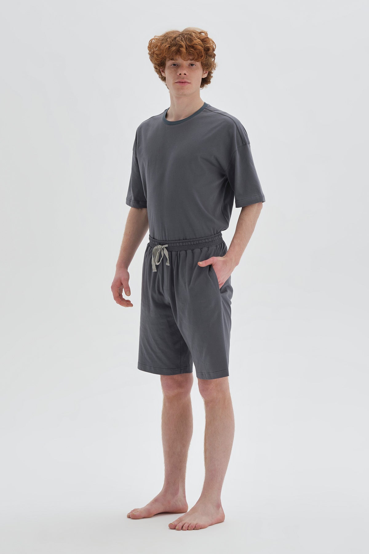 ANTHRACITE SHORT PYJAMA SET