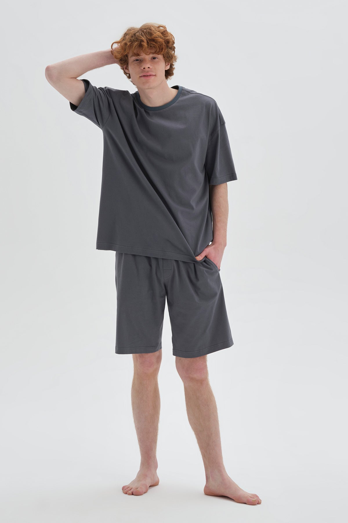 ANTHRACITE SHORT PYJAMA SET