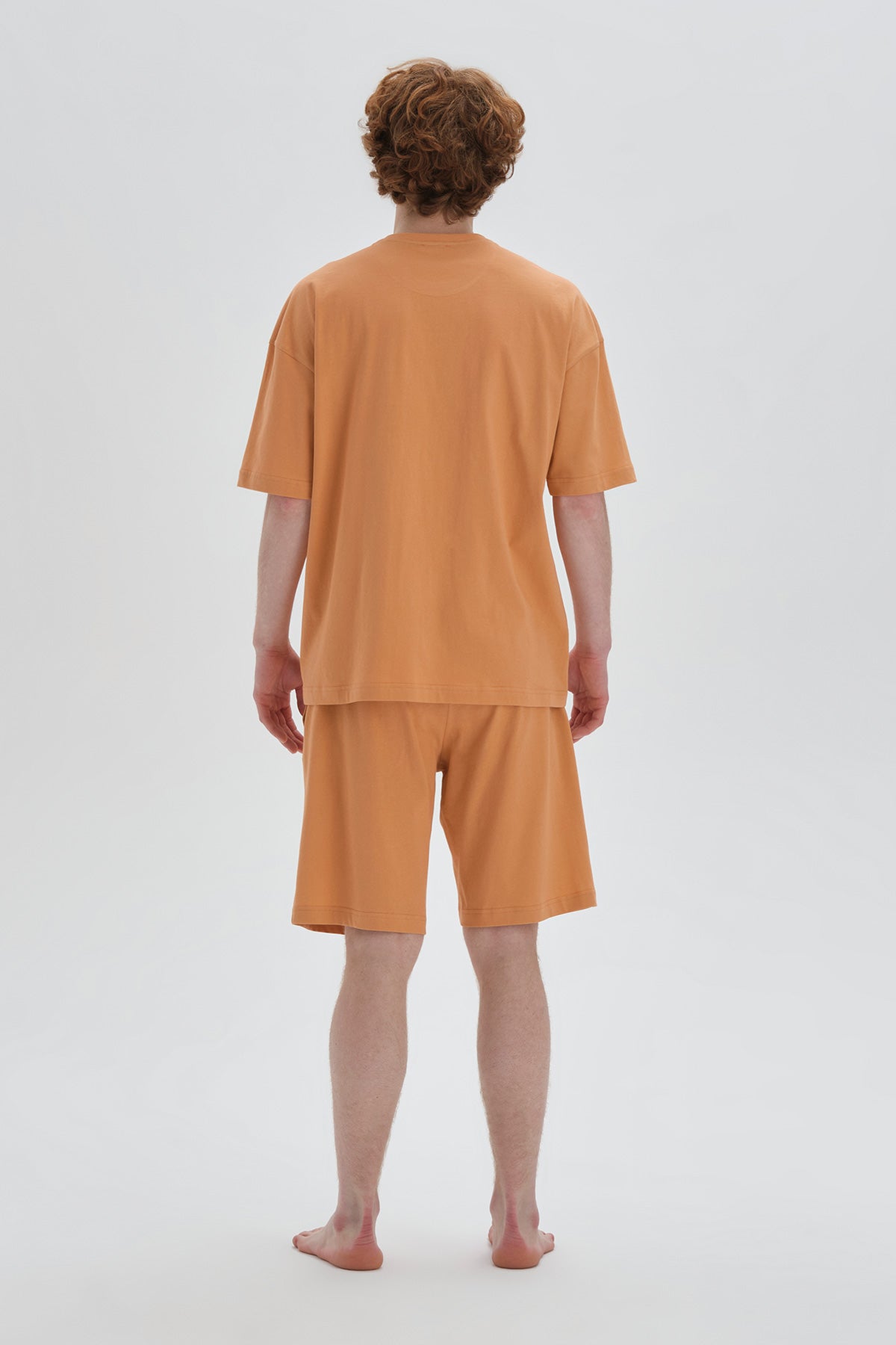 ORANGE SHORT PYJAMA SET