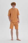 ORANGE SHORT PYJAMA SET