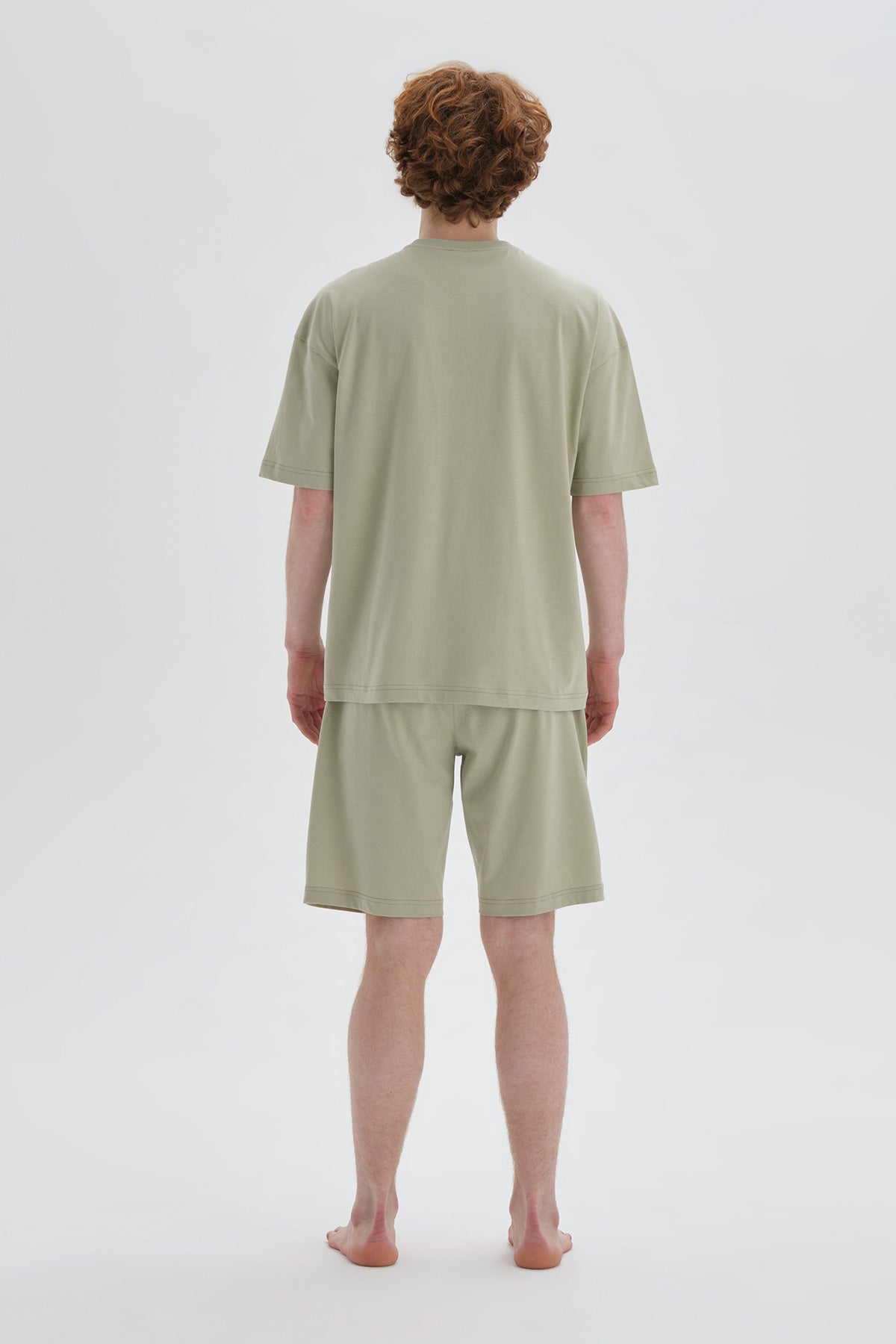 GREEN SHORT PYJAMA SET